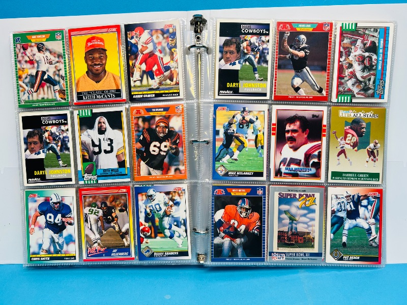Photo 1 of 195065…final sale no returns/refunds-360 mixed football cards in binder 