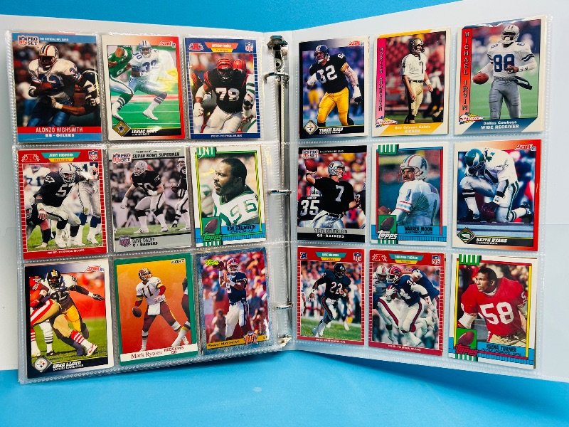 Photo 1 of 195065…final sale no returns/refunds-360 mixed football cards in binder 
