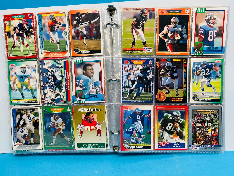 Photo 1 of 195065…final sale no returns/refunds-360 mixed football cards in binder 