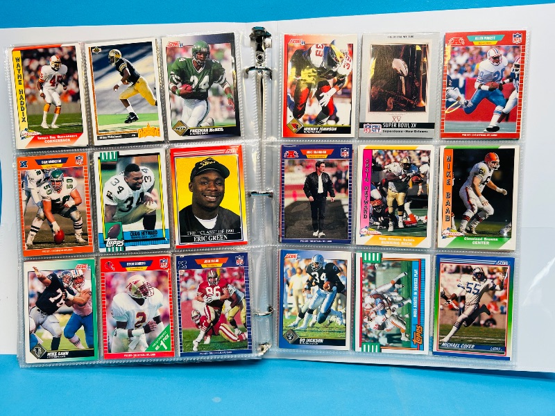 Photo 1 of 195065…final sale no returns/refunds-360 mixed football cards in binder 