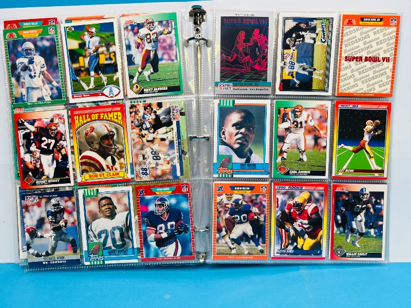 Photo 1 of 195065…final sale no returns/refunds-360 mixed football cards in binder 