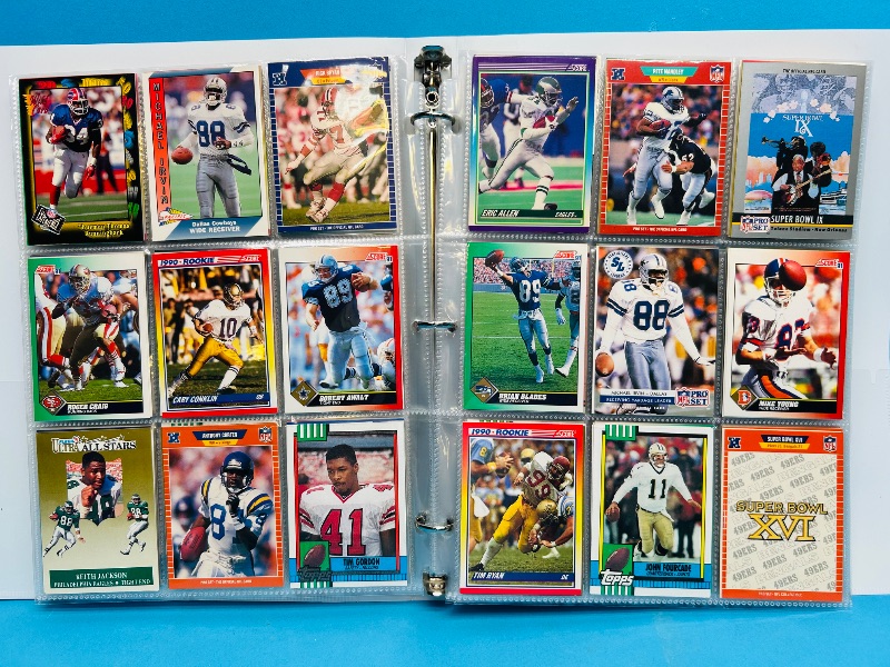 Photo 1 of 195065…final sale no returns/refunds-360 mixed football cards in binder 