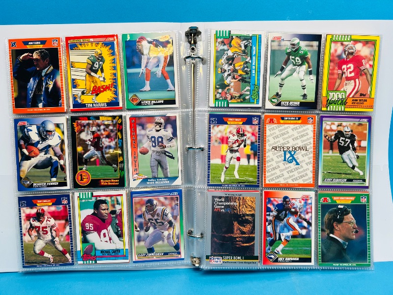 Photo 1 of 195065…final sale no returns/refunds-360 mixed football cards in binder 