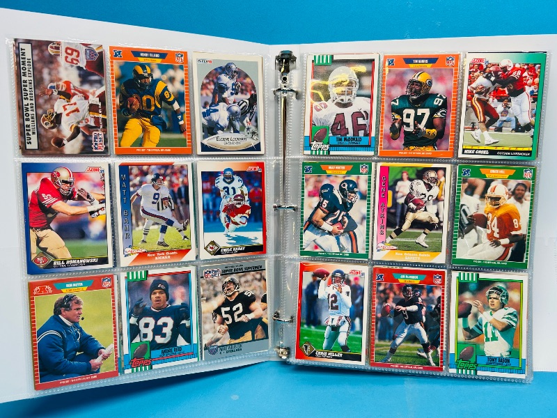 Photo 1 of 195065…final sale no returns/refunds-360 mixed football cards in binder 