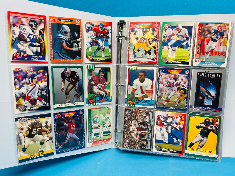 Photo 1 of 195065…final sale no returns/refunds-360 mixed football cards in binder 