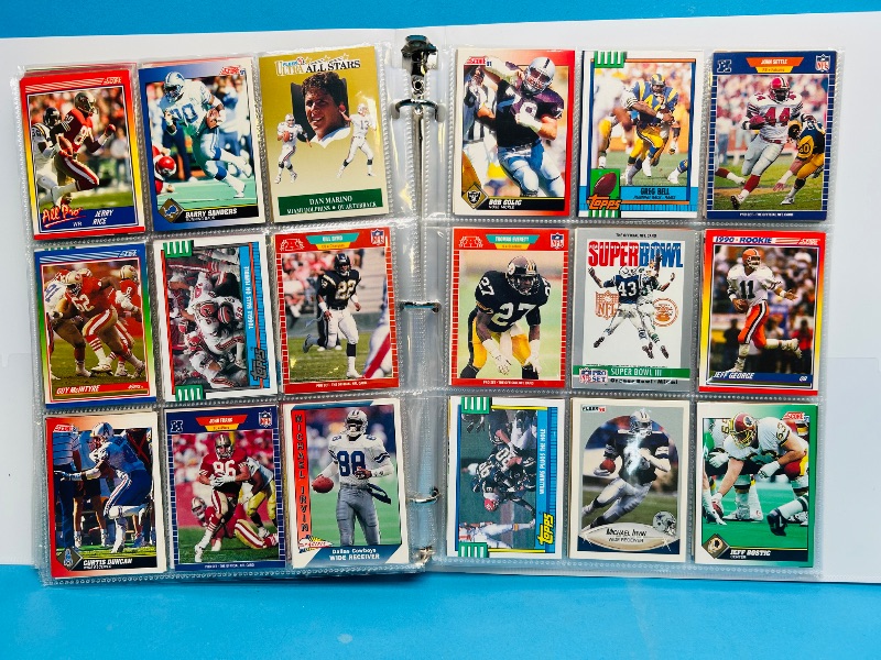 Photo 1 of 195065…final sale no returns/refunds-360 mixed football cards in binder 