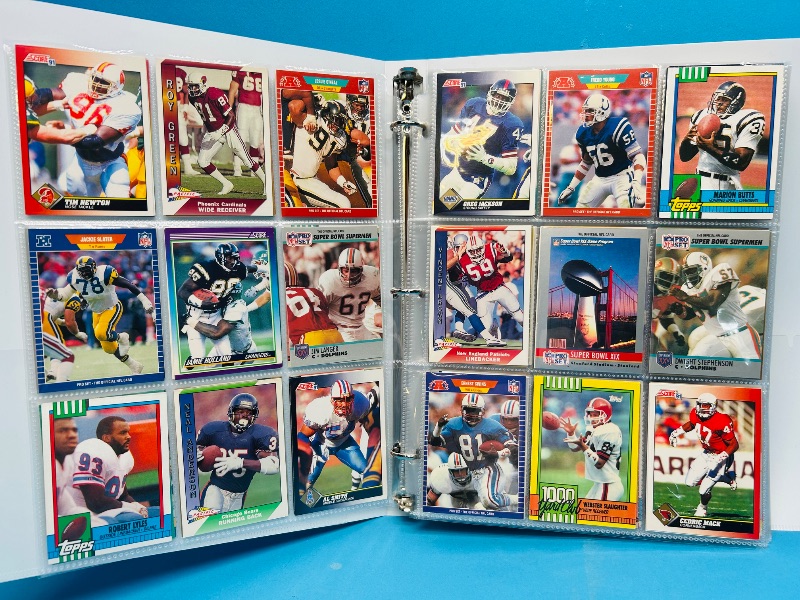 Photo 1 of 195065…final sale no returns/refunds-360 mixed football cards in binder 