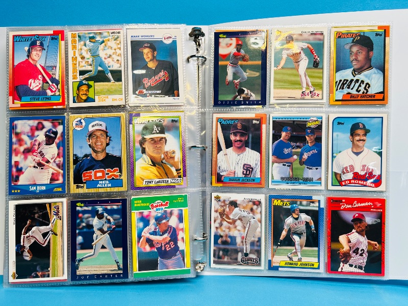 Photo 1 of 195066… final sale no returns/refunds-360 mixed baseball cards in binder 