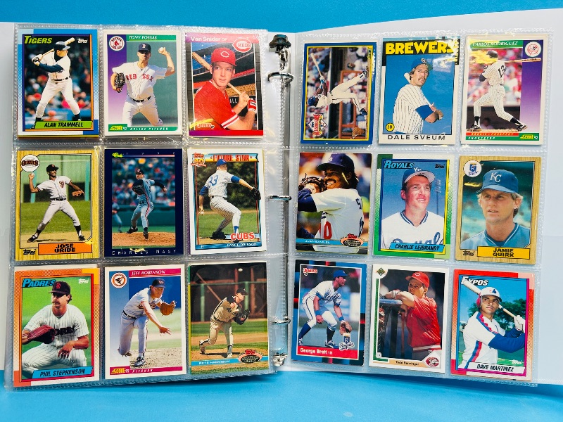 Photo 1 of 195066… final sale no returns/refunds-360 mixed baseball cards in binder 