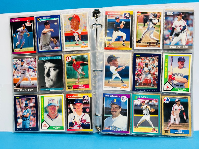 Photo 1 of 195066… final sale no returns/refunds-360 mixed baseball cards in binder 