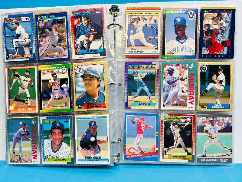 Photo 1 of 195066… final sale no returns/refunds-360 mixed baseball cards in binder 