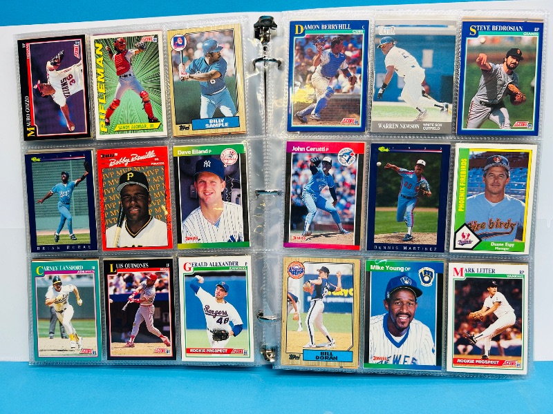 Photo 1 of 195066… final sale no returns/refunds-360 mixed baseball cards in binder 