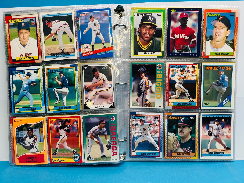 Photo 1 of 195066… final sale no returns/refunds-360 mixed baseball cards in binder 