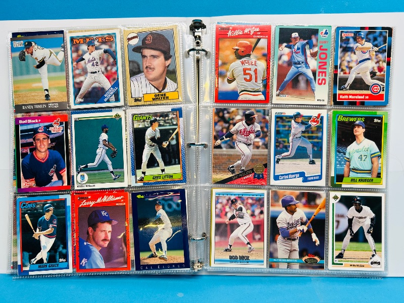Photo 1 of 195067… final sale no returns/refunds-306 mixed baseball cards in binder 