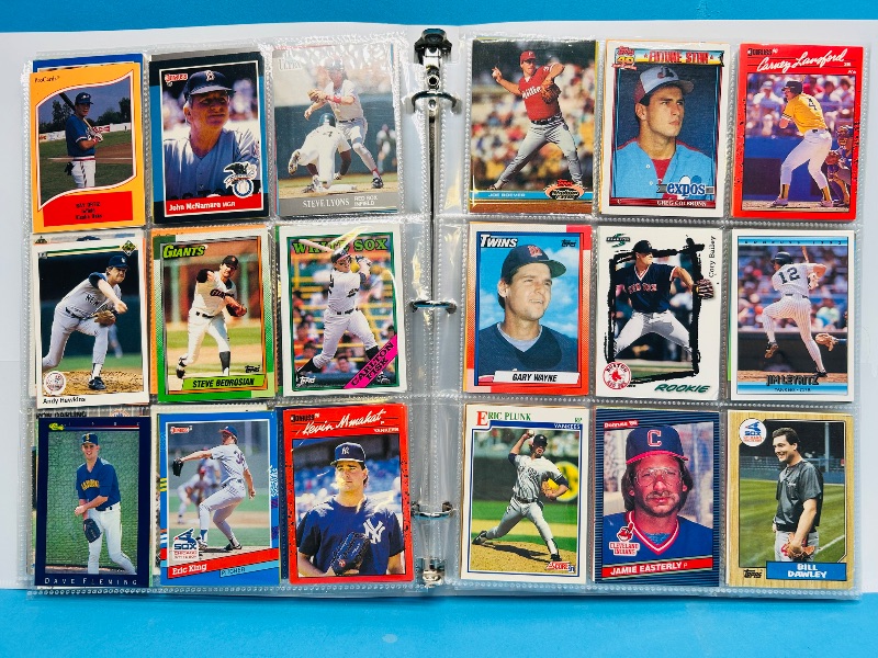 Photo 1 of 195067… final sale no returns/refunds-306 mixed baseball cards in binder 