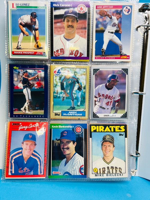 Photo 1 of 195067… final sale no returns/refunds-306 mixed baseball cards in binder 
