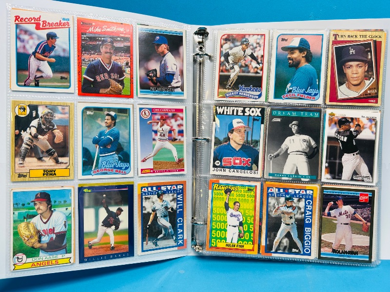 Photo 1 of 195067… final sale no returns/refunds-306 mixed baseball cards in binder 