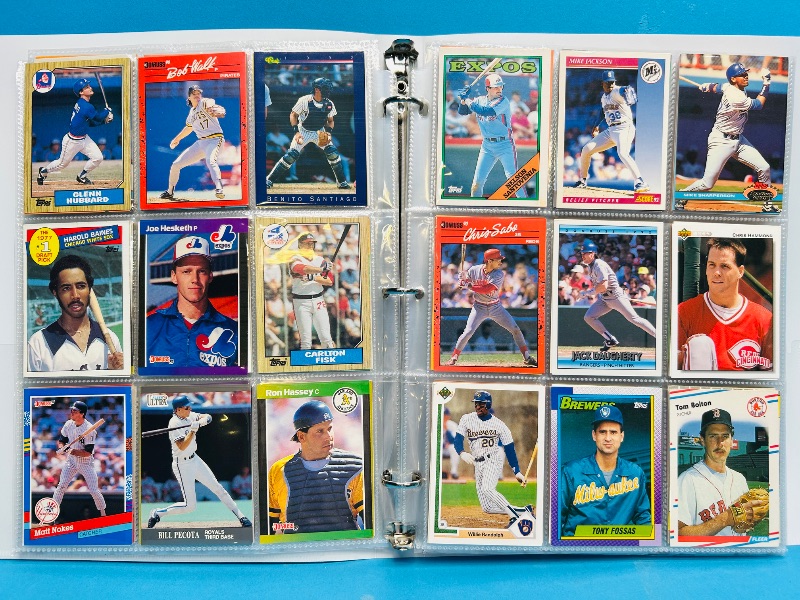 Photo 1 of 195067… final sale no returns/refunds-306 mixed baseball cards in binder 