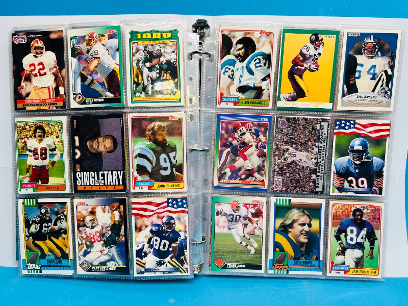 Photo 1 of 195068… final sale no returns/refunds-360 mixed football cards in binder 