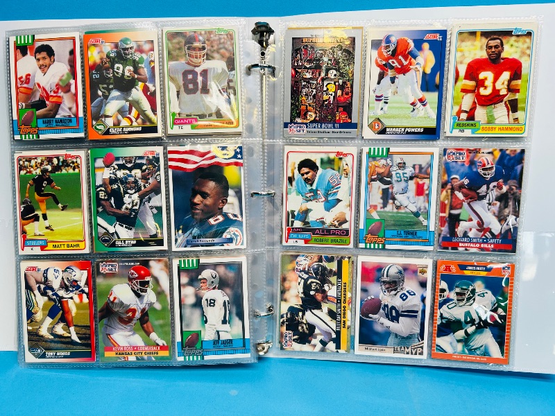 Photo 1 of 195068… final sale no returns/refunds-360 mixed football cards in binder 