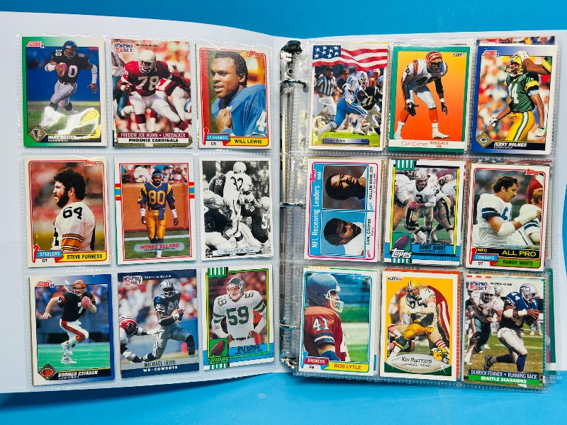 Photo 1 of 195068… final sale no returns/refunds-360 mixed football cards in binder 