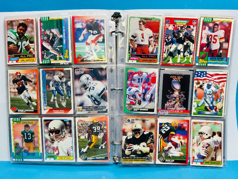 Photo 1 of 195068… final sale no returns/refunds-360 mixed football cards in binder 