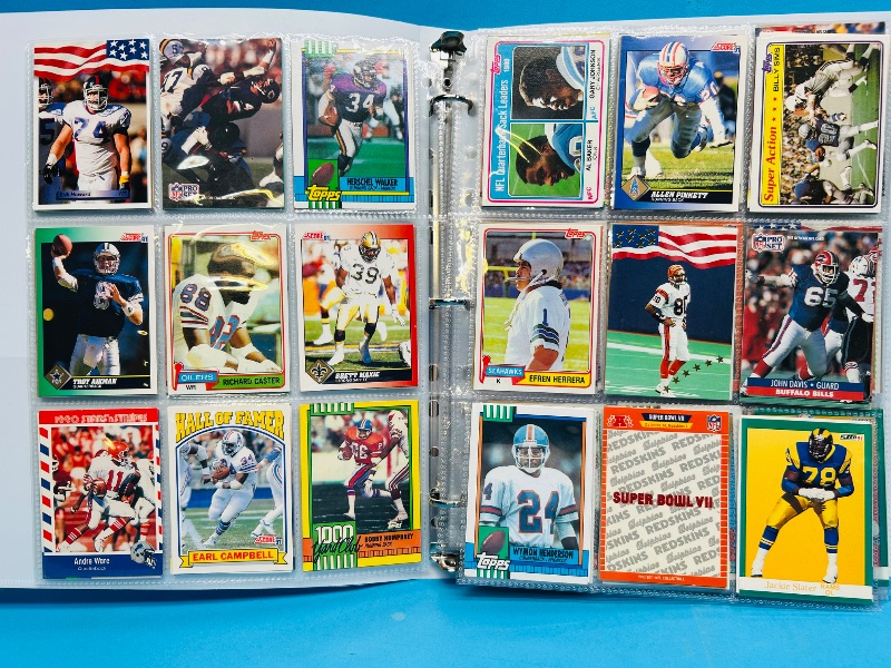 Photo 1 of 195068… final sale no returns/refunds-360 mixed football cards in binder