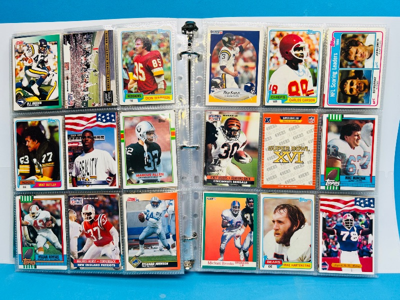 Photo 1 of 195068… final sale no returns/refunds-360 mixed football cards in binder 
