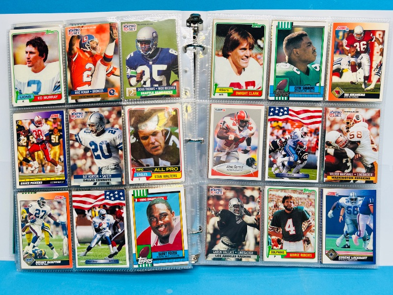 Photo 1 of 195068… final sale no returns/refunds-360 mixed football cards in binder 