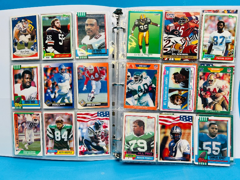 Photo 1 of 195068… final sale no returns/refunds-360 mixed football cards in binder 
