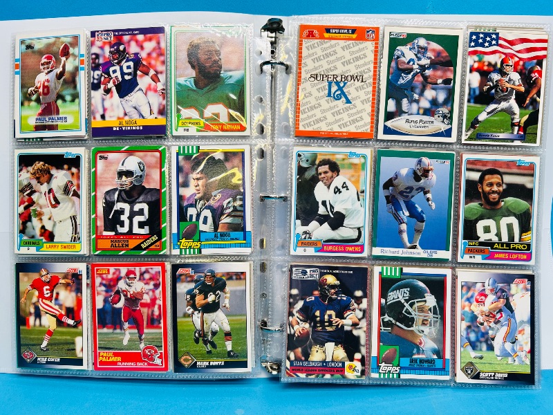 Photo 1 of 195068… final sale no returns/refunds-360 mixed football cards in binder 
