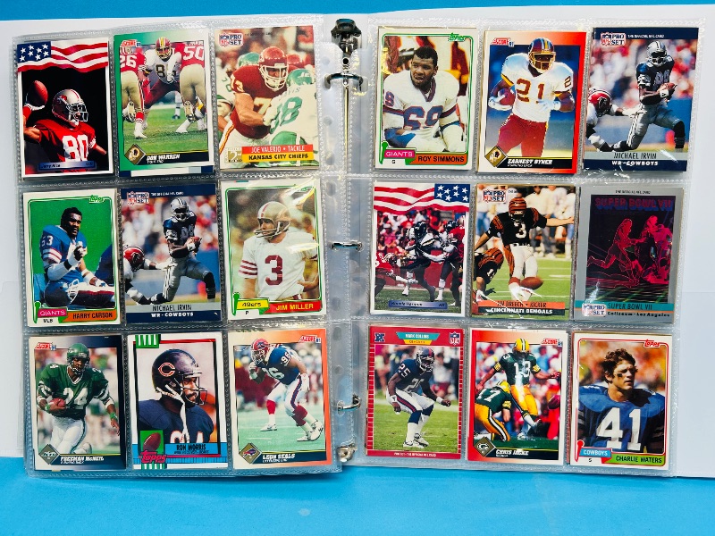 Photo 1 of 195068… final sale no returns/refunds-360 mixed football cards in binder 