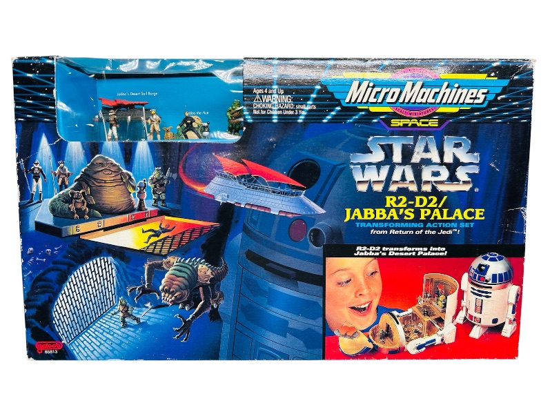 Photo 1 of 195070…vintage 1994 Star Wars Micro Machines R2-D2/Jabba’s Palace