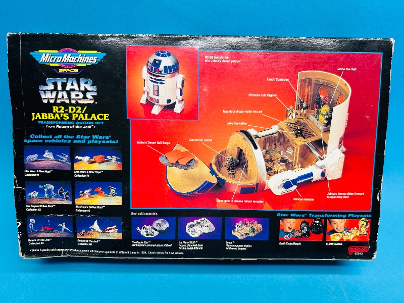 Photo 1 of 195070…vintage 1994 Star Wars Micro Machines R2-D2/Jabba’s Palace