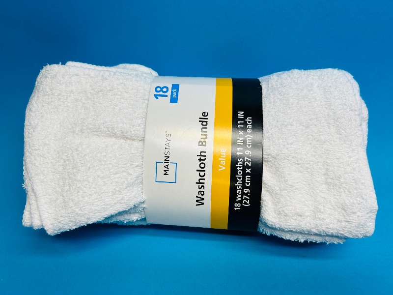 Photo 1 of 195072…18 pack washcloths 11x11”
