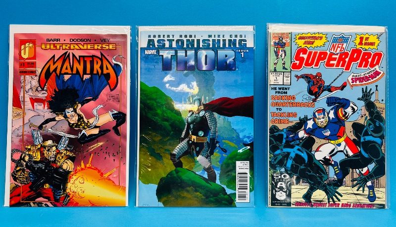 Photo 1 of 195077…3 comics all #1’s in plastic sleeves 