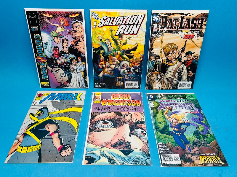 Photo 1 of 195086…6 comics all #1’s in plastic sleeves 