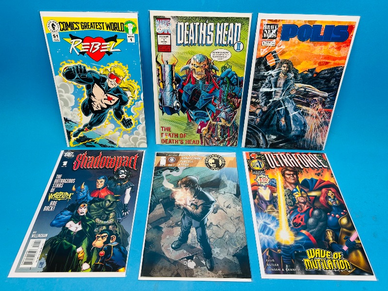Photo 1 of 195087…6 comics all #1’s in plastic sleeves 