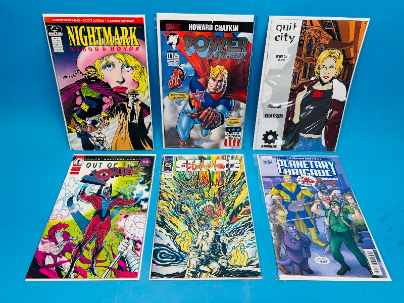 Photo 1 of 195089…6 comics all #1’s in plastic sleeves 