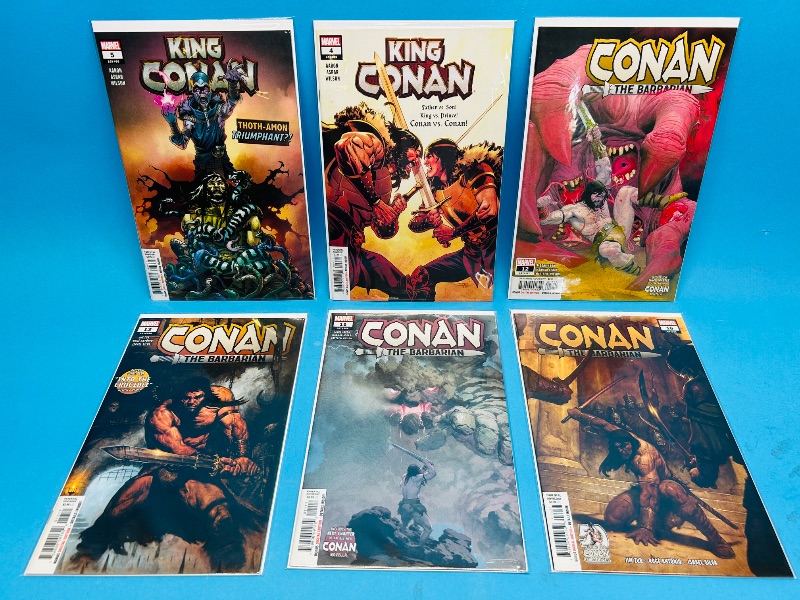 Photo 1 of 195095…6 Conan the barbarian  comics in plastic sleeves 