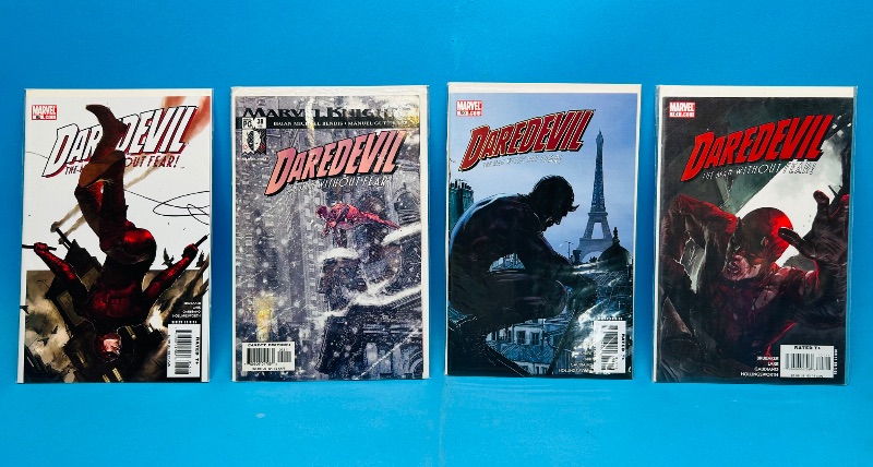 Photo 1 of 195100…4 daredevil  comics in plastic sleeves 