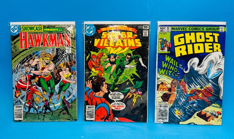 Photo 1 of 195113…3 vintage  comics in plastic sleeves 