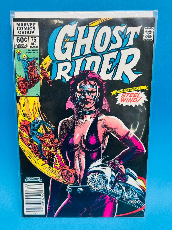 Photo 1 of 195114…1st appearance of Steel Wind ghost rider comic 75 in plastic sleeve