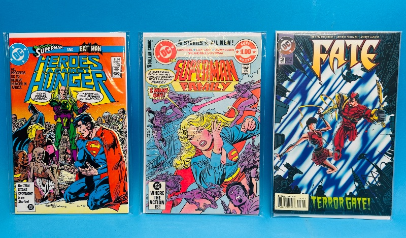 Photo 1 of 195118…3 older  comics in plastic sleeves 