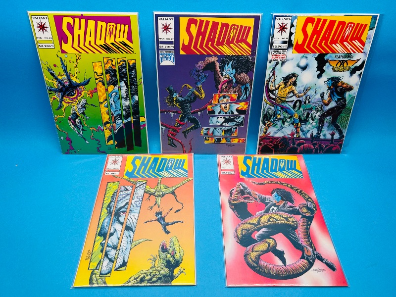 Photo 1 of 195138…5 shadow man comics in plastic sleeves 
