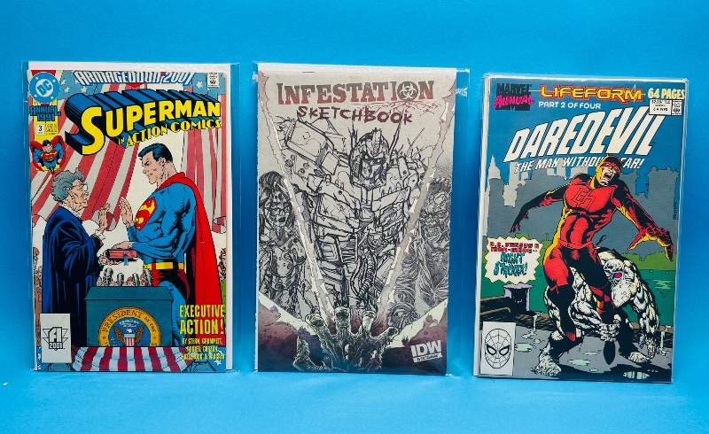 Photo 1 of 195142…3 comics in plastic sleeves 