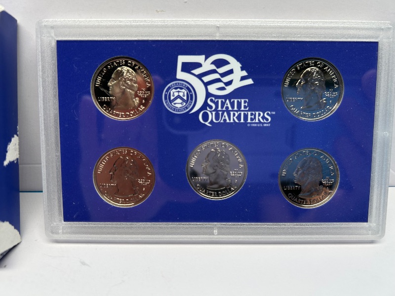 Photo 1 of 195156…2002 US mint proof set and quarters with COA