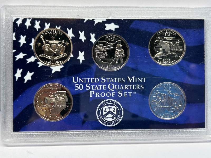 Photo 1 of 195156…2002 US mint proof set and quarters with COA