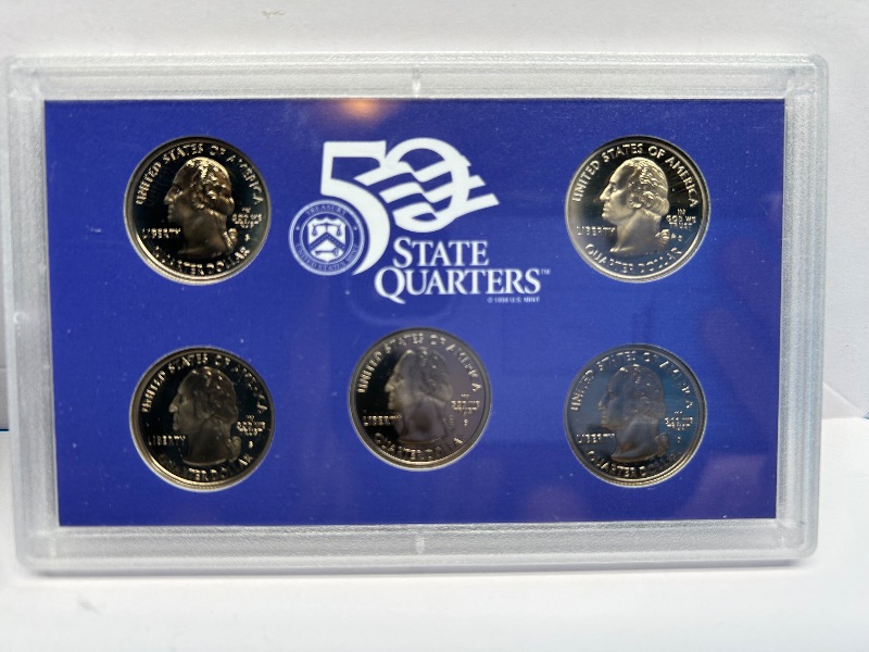 Photo 1 of 195160…2001 US mint proof set and quarters with COA