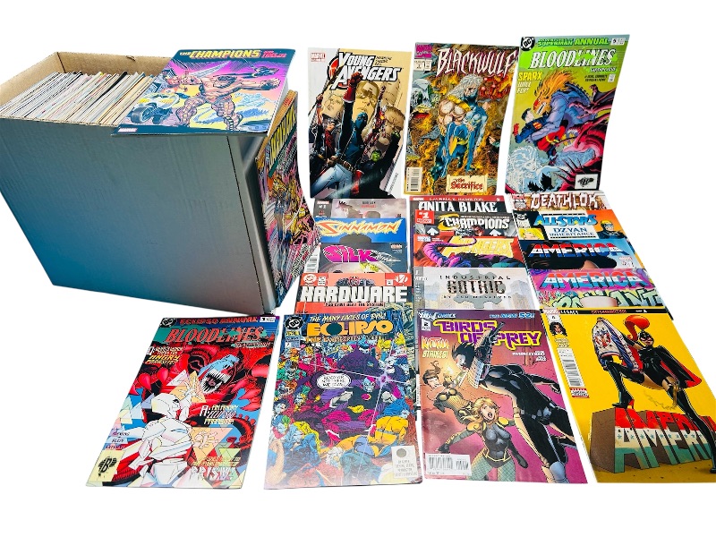 Photo 1 of 195167… final sale no returns/refunds-200+ unsleeved comics in box